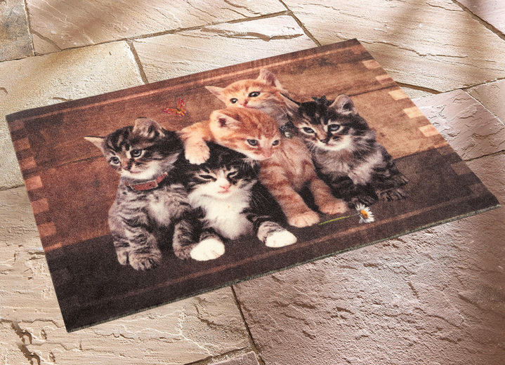Huishoudtextiel - Deurmat katjes, in Farbe MULTICOLOR