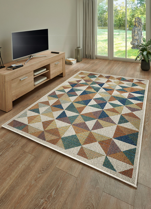 Modern - Duurzame tapijten voor binnen- en buitengebruik, in Größe 110 (brug, 67 x 120 cm) bis 250 (tapijt, 200x290 cm), in Farbe DOOS Ansicht 1