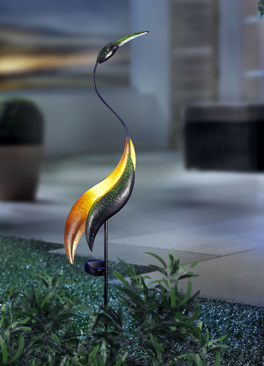 Tuinverlichting - Solarstekker in de vorm van een kraan, in Farbe ZWART