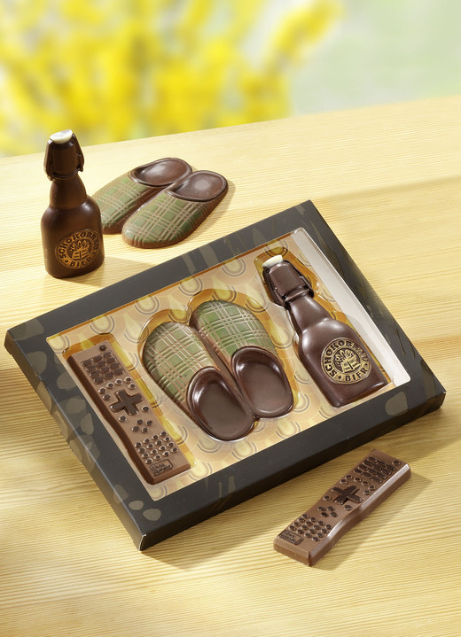 Kerstlekkernij - Chocolade cadeau gemaakt van melk en pure chocolade, in Farbe MULTICOLOR, in Ausführung Männerabend