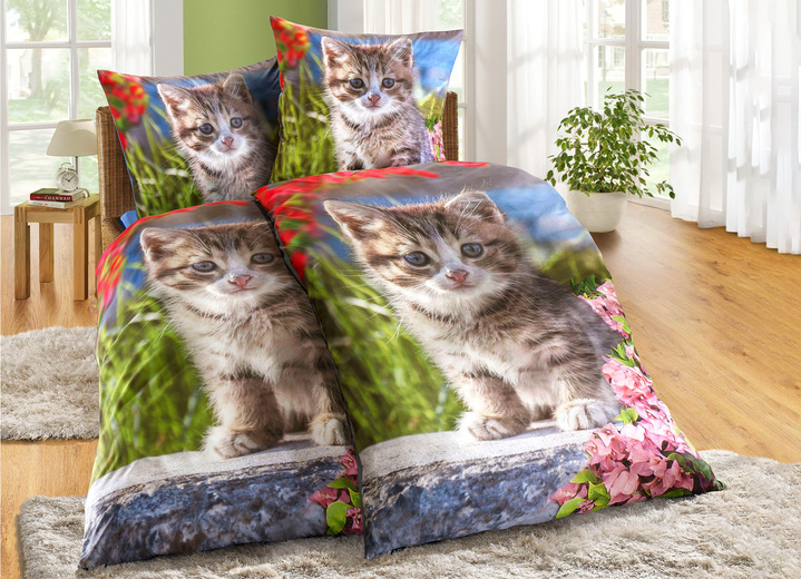 - Microvezel beddengoedset met ritssluiting, in Farbe MULTICOLOR
