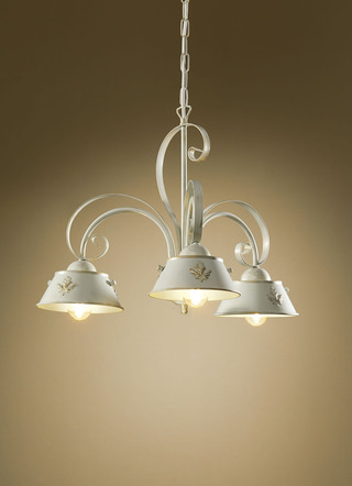 3-lamps hanglamp gemaakt van ijzer