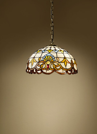 Tiffany hanglamp, 2 lampjes