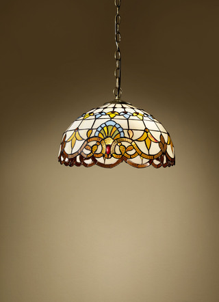 Tiffany pendelarmatuur 2-vlam