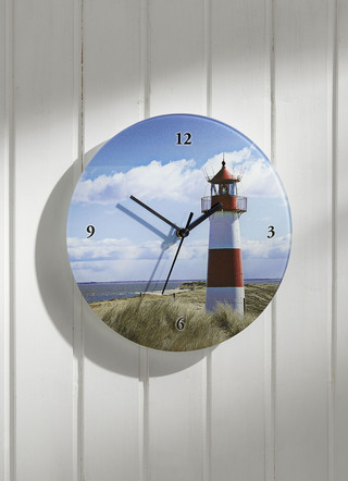 Wandklok van floatglas