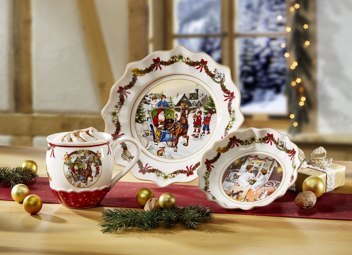 - Villeroy & Boch jaarartikel 2022, in Farbe WIT-ROOD, in Ausführung JUBILEUMSCHAAL 2022