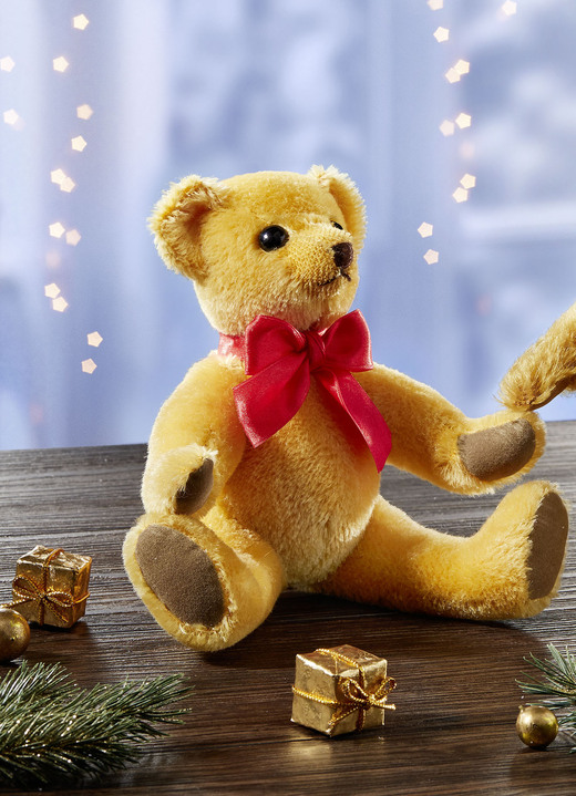 Cadeau-ideeën - Beer gemaakt van hoge kwaliteit pluche, in Farbe GOUD, in Ausführung knuffelbeer, goud Ansicht 1