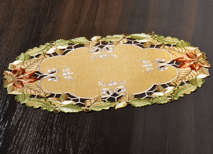Tafellakens - Herfsttafel- en kamerdecoratie, in Größe 101 (Kleedje, 35/50 cm) bis 404 (Kussensloop, 40/40 cm), in Farbe TERRA Ansicht 1