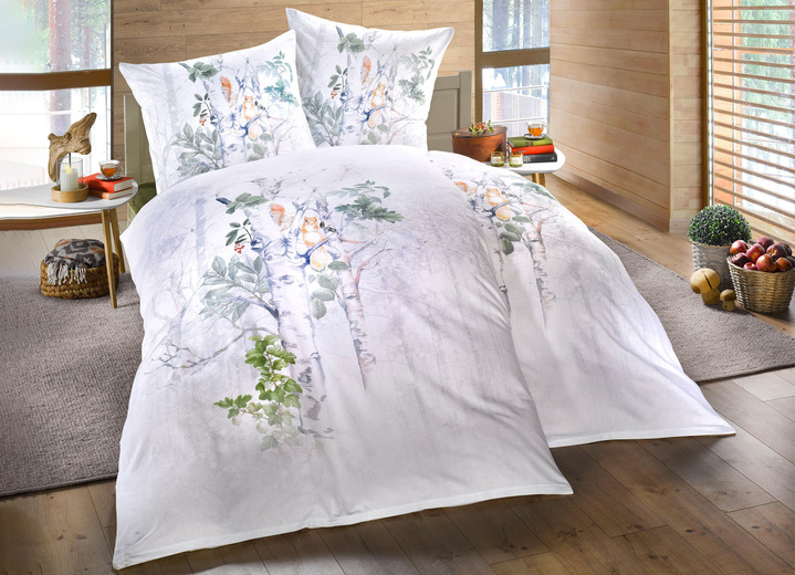 - Digitaal bedrukte beddengoedset van Estella, in Größe 112 (80 x 80 cm + 135 x 200 cm) bis 115 (80 x 80 cm + 155 x 220 cm), in Farbe MEERKLEURIG