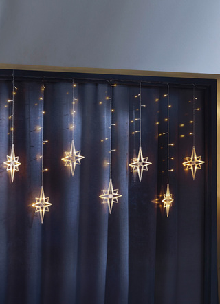 Lichtgordijnsterren voor binnen en buiten
