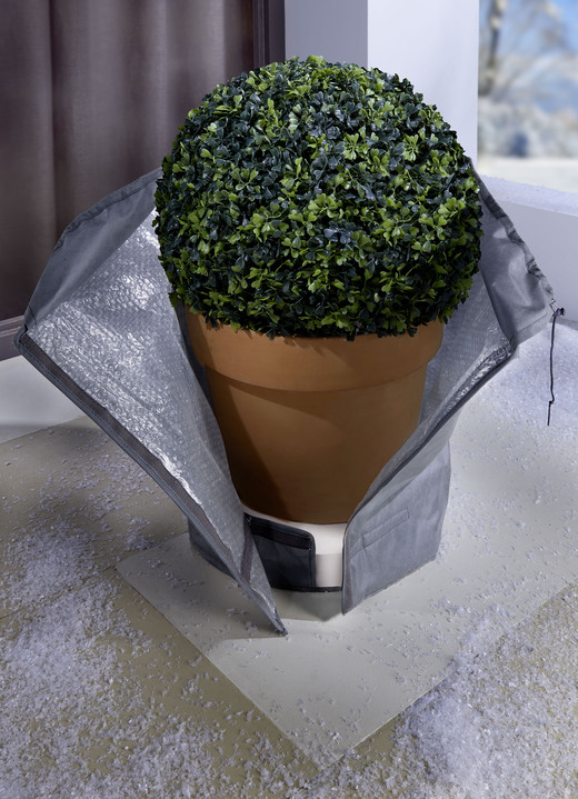 Wintertuin - Winterpotbescherming IJs, in Farbe GRIJS, in Ausführung klein Ansicht 1