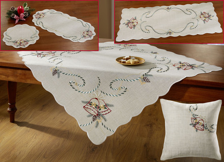 Tafel- en kamerdecoratie van echt plauener kant