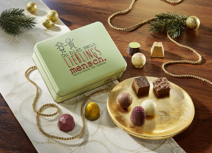 Pasen - Geschenkdoos met handgemaakte chocolaatjes en truffels, in Farbe MULTICOLOR