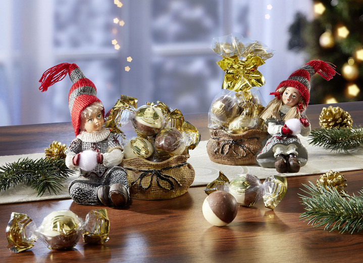 - Set van 2 winterkindjes met zoete vulling, in Farbe MULTICOLOR