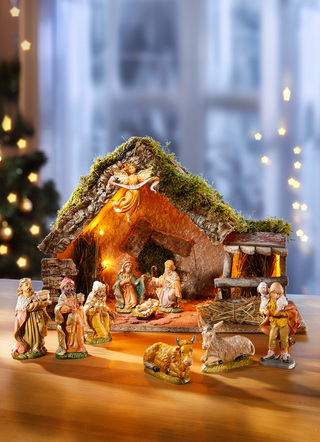 Kerststal, echt handwerk