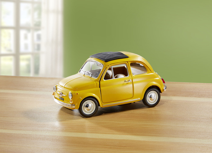 Collectors item - Bburago Fiat 500F (1965) ·, in Farbe GEEL