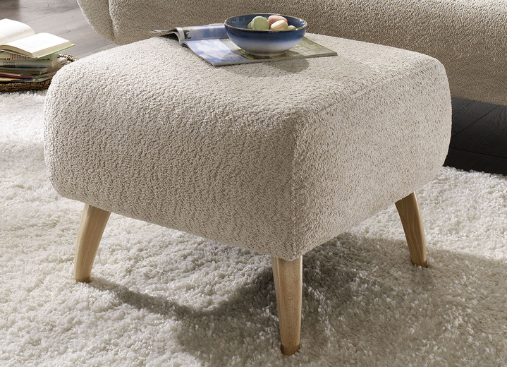 Gestoffeerde meubels - Gestoffeerd meubilair met comfortabele schuimvulling, in Farbe BEIGE, in Ausführung Kruk Ansicht 1