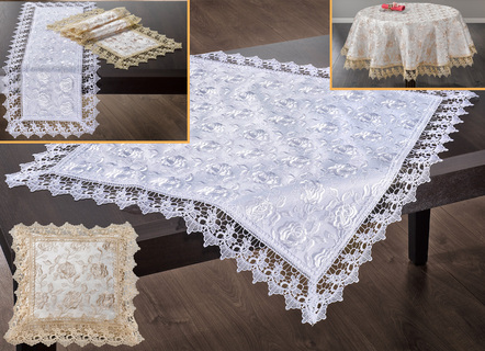Tafel- en kamerdecoratie met macramékantrand