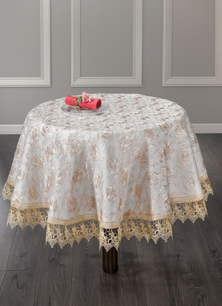 Tafel- en kamerdecoratie met macramé kanten rand