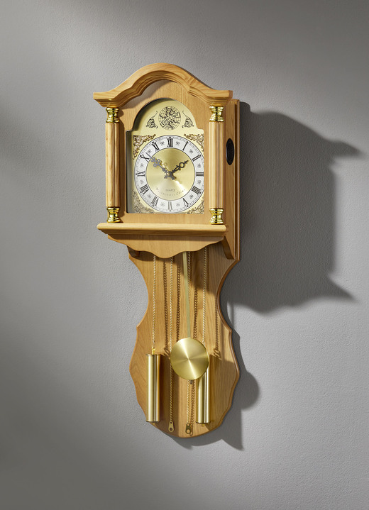 Horloges - Wandklok met Westminster Quartz uurwerk, in Farbe EIKEN Ansicht 1