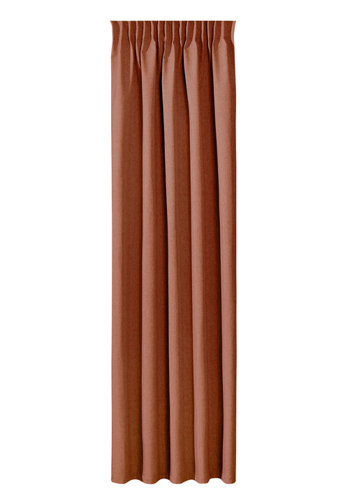 Klassiek - Energiebesparende verduisterende sjaals, in Größe 364 (H 145 x B 135 cm) bis 464 (H245xB270 cm), in Farbe TERRA, in Ausführung multifunctionele tape Ansicht 1