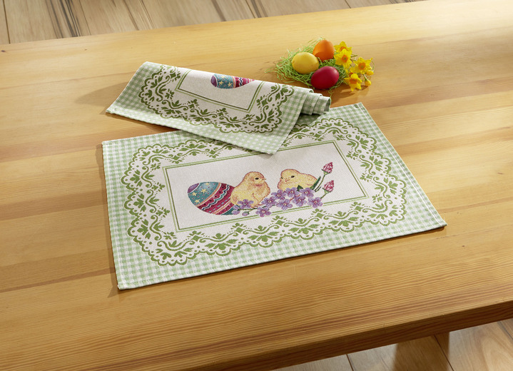 Tischdecken - 2 Platzsets, in Größe 100 (2 Platzsets, 33/ 45 cm) bis 404 (Kissenbezug, 45/ 45 cm), in Farbe MULTICOLOR Ansicht 1