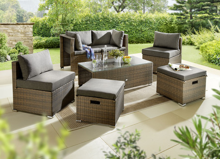 Agira Loungeset in Polyrattan