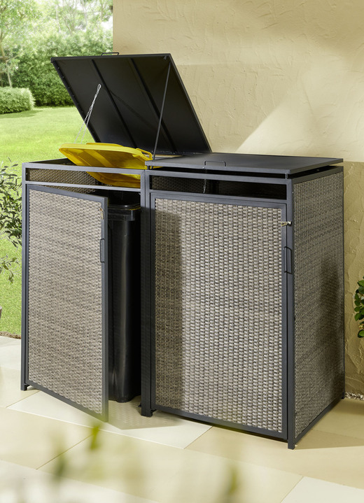 Tuingereedschap en accessoires - Afvalbak met kunststof gaas op aluminium frame, in Farbe GRIJS, in Ausführung Verlengstuk voor vuilnisbak van 120 liter Ansicht 1