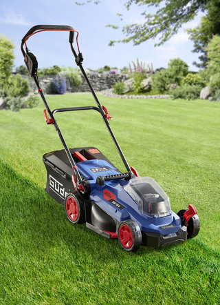 Accu grasmaaier voor tuin accu systeem