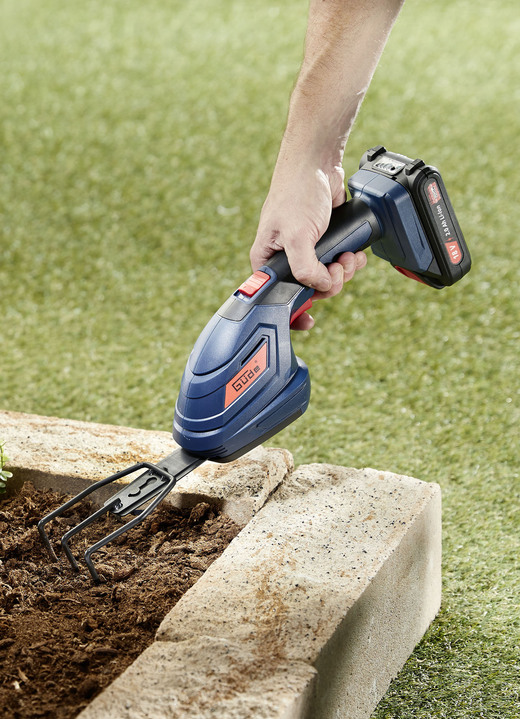 Gartenpflege - Akku-Gartenpflege-Set 3-in-1  (Akku und Ladegerät nicht im Lieferumfang), in Farbe BLAU Ansicht 1