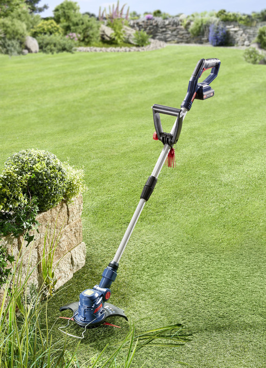 Tuingereedschap en accessoires - Accu grastrimmer (accu en oplader niet meegeleverd), in Farbe BLAUW-ZWART