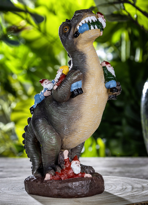 Tuindecoraties - Deco figuur Tyrannosaurus, in Farbe GRIJS