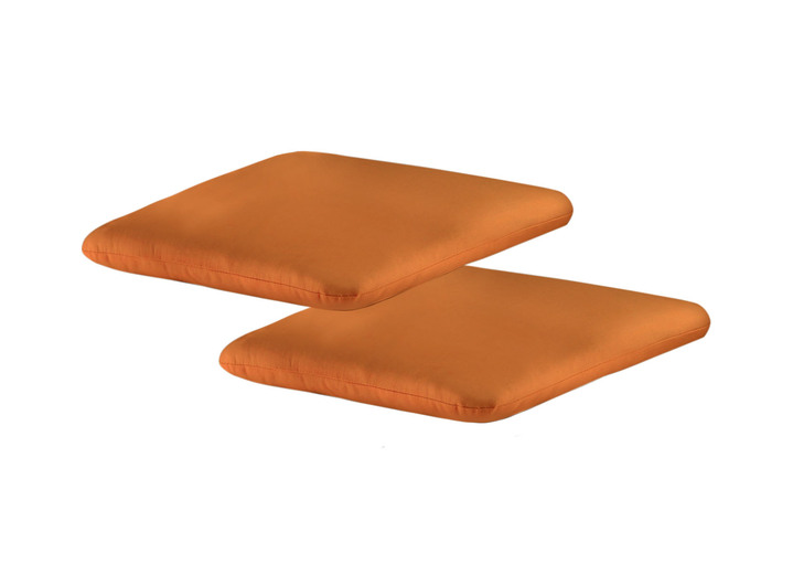 Kussen - Zitkussens, set van 2, in Farbe ORANJE Ansicht 1