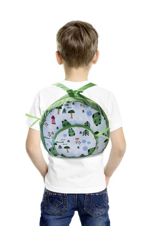 Cadeau-ideeën - Knuffelrugzak 3in1, in Farbe MULTICOLOR, in Ausführung Dinosaurussen Ansicht 1