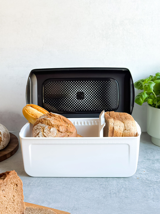Bakken - Tupperware BroodSmart Broodbak, in Farbe WIT-ZWART, in Ausführung BreadSmart Junior Ansicht 1