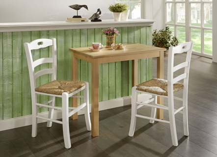 Eetkamerstoelen, set van 2, gemaakt van massief beukenhout