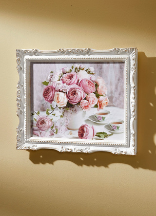 Shabby chique muurschildering