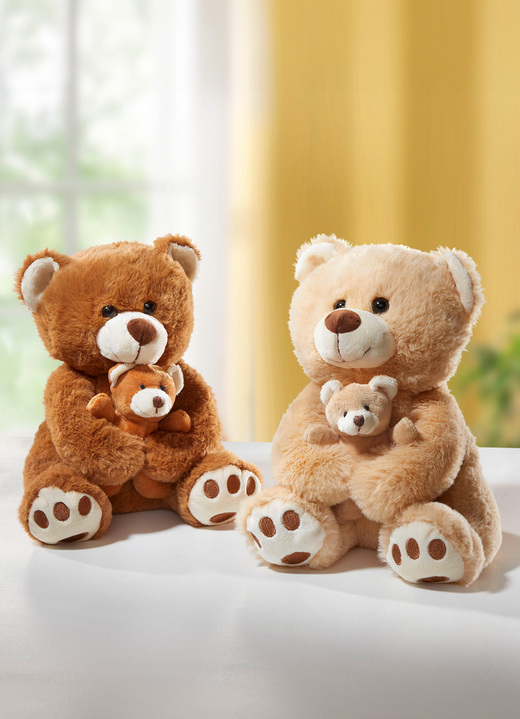 Cadeau-ideeën - Pluche teddybeer, set van 2, in Farbe BRUIN-CRÈME