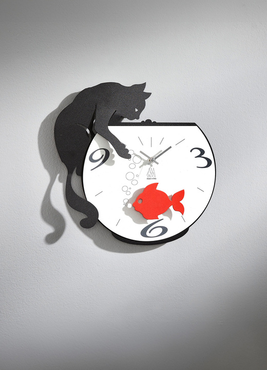 Horloges - Originele wandklok, in Farbe ZWART