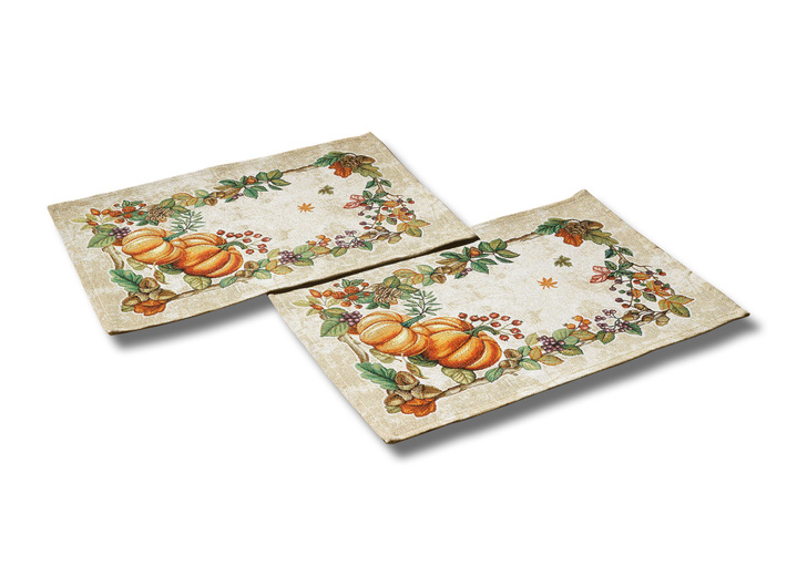 Tafellakens - Woonaccessoires van wandtapijt, in Größe 100 (2x placemat, 33 x 45 cm) bis 404 (Kussensloop, 45 x 45 cm), in Farbe MULTICOLOR Ansicht 1