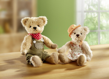 Teddy gemaakt van hoogwaardig mohair pluche