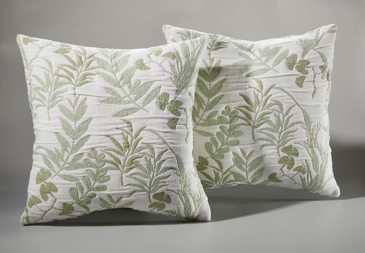 Spreien - Sprei en kussenslopen in natuurgrasdesign, in Größe 873 (eenpersoonsbed, 135 x 210 cm) bis 924 (2 kussenslopen, 50 x 50 cm), in Farbe SALIE Ansicht 1