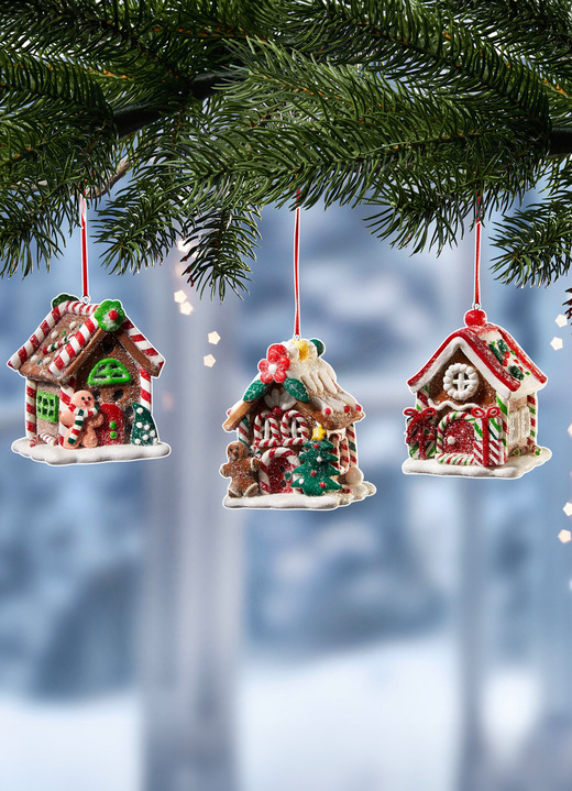 - Boomhanger, set van 3, in Farbe BRUIN-WIT-ROOD Ansicht 1