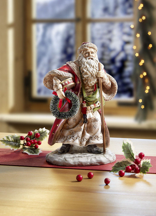 - Sinterklaas met een staf, in Farbe ROOD-WIT