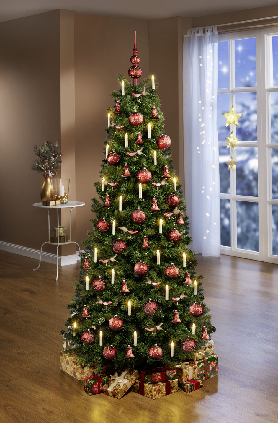 - Kerstboomkaarsen, 15 stuks, in Farbe CRÈME, in Ausführung Kerstboom kaarsen, 15 stuks