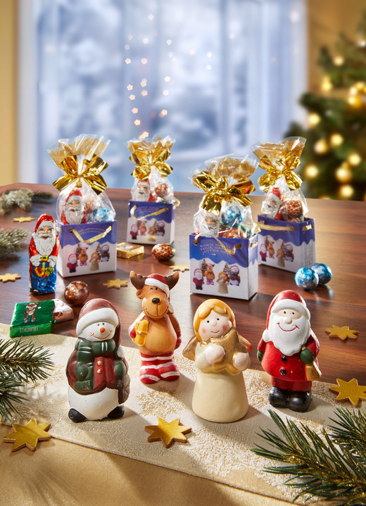 Kerstmis - Leuke kersttassenset met keramiek figuren, in Farbe BUNT