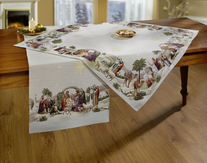 Tafellakens - Tafel- en kamerdecoratie van gobelin, in Größe 100 (2x placemat, 33 x 45 cm) bis 404 (kussensloop, 45 x 45 cm), in Farbe MULTICOLOR Ansicht 1