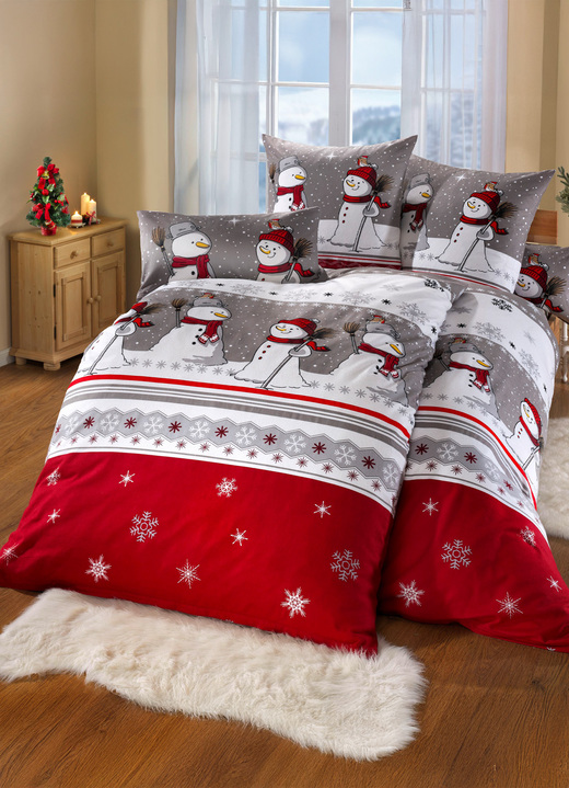 Beddengoed - Beddengoedset in zachte flanelkwaliteit, in Größe 111 (40 x 80 cm + 135 x 200 cm) bis 115 (80 x 80 cm + 155 x 220 cm), in Farbe MEERKLEURIG Ansicht 1
