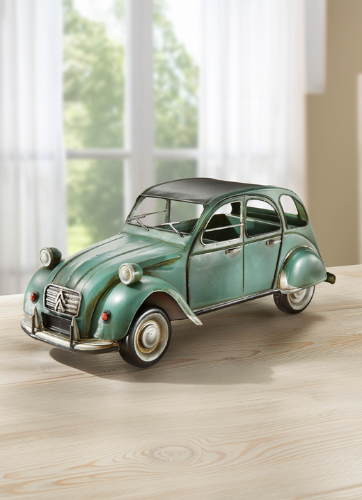 Collectors item - Verzamelmodel Citroen 2CV van plaatstaal, in Farbe GRÜN Ansicht 1