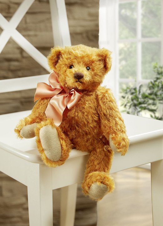Poppen - Teddy Gunnar gemaakt van het fijnste mohairpluche, in Farbe HONIG-GOLD